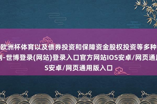 欧洲杯体育以及债券投资和保障资金股权投资等多种融资时刻-世博登录(网站)登录入口官方网站IOS安卓/网页通用版入口