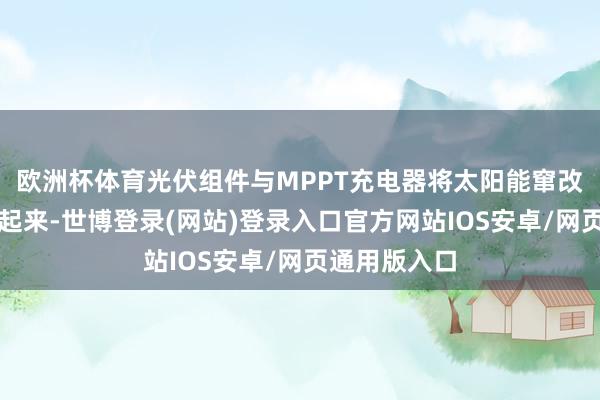 欧洲杯体育光伏组件与MPPT充电器将太阳能窜改为电能储存起来-世博登录(网站)登录入口官方网站IOS安卓/网页通用版入口